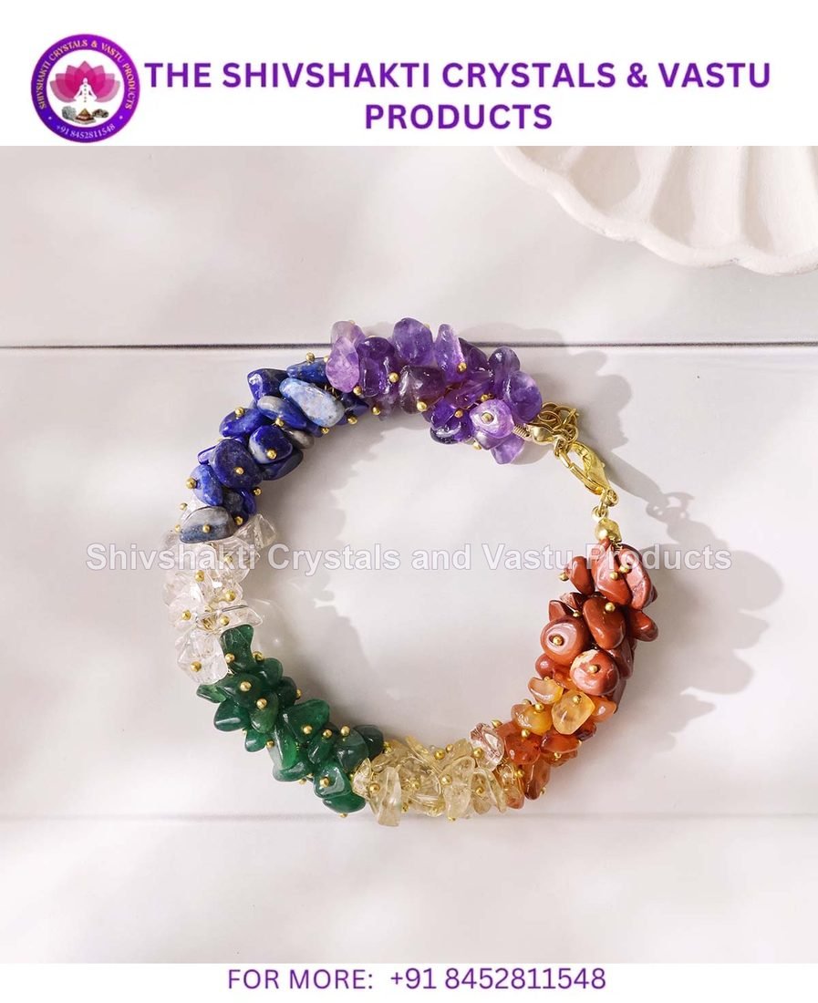 7 Chakra Chips Bunch Bracelet