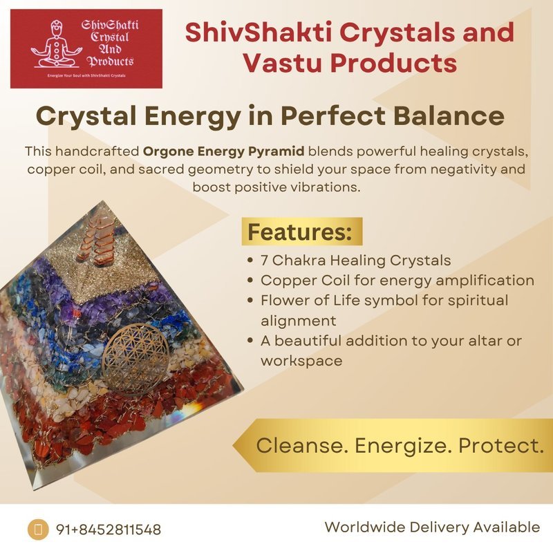 7 Chakra Orgone Pyramid