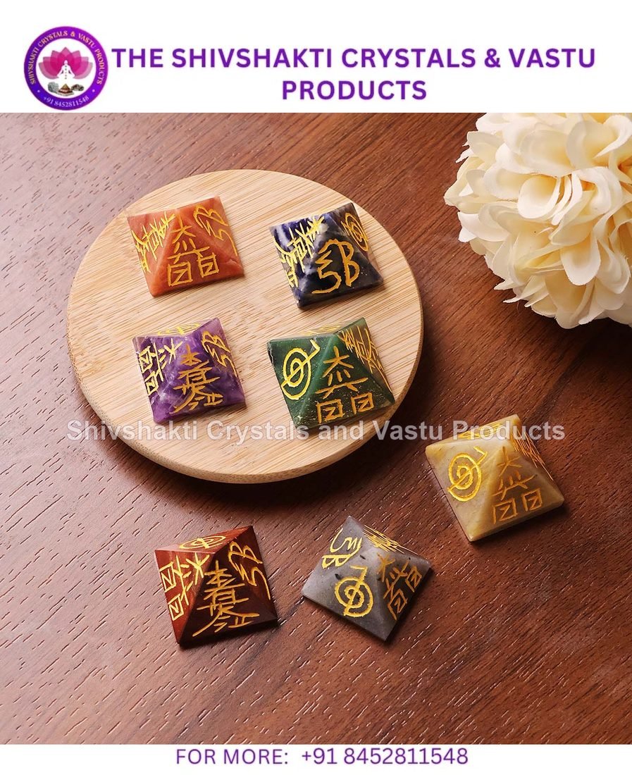 7 Chakra Pyramid Symbol Set