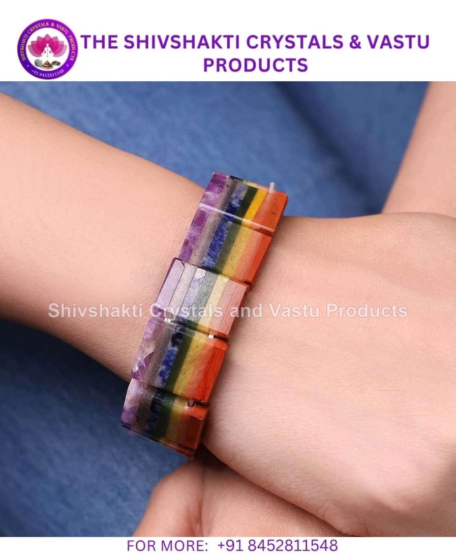 7 Chakra Rectangular Shape Bracelet