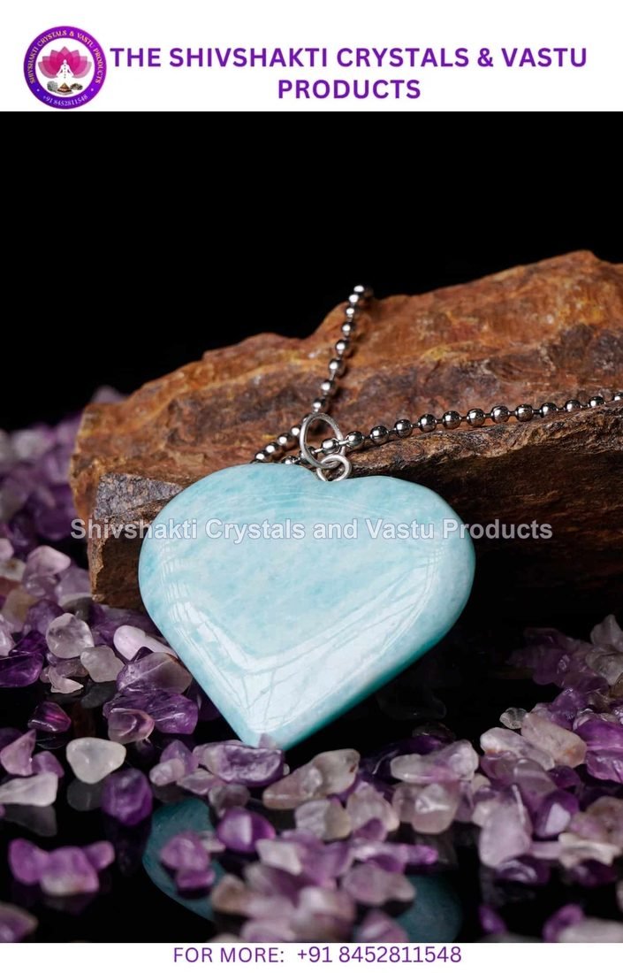 Amazonite Big Heart Shape Pendant