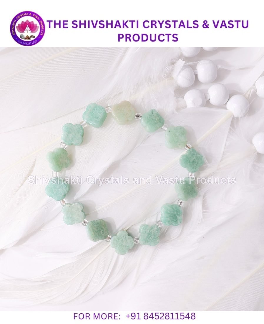 Amazonite Flower Beads Bracelet