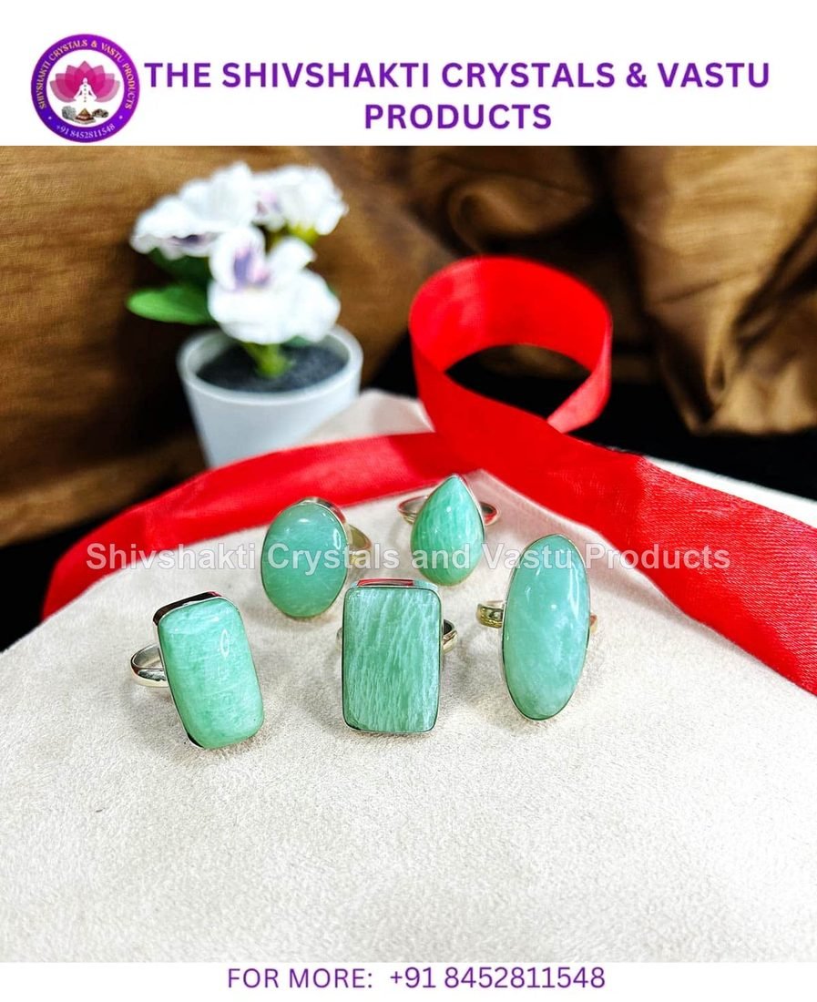 Amazonite Stone Rings