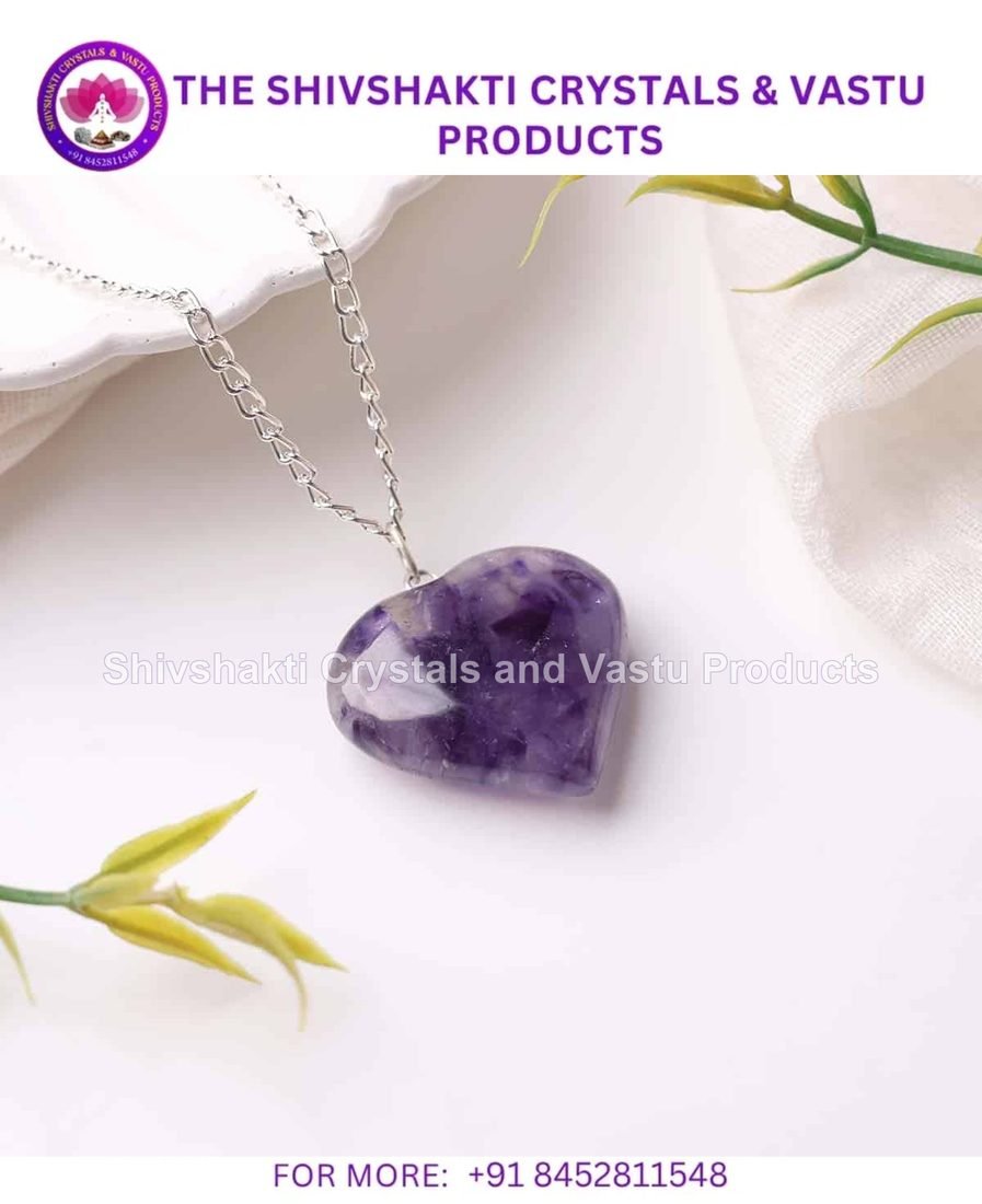 Amethyst Big Heart Pendant
