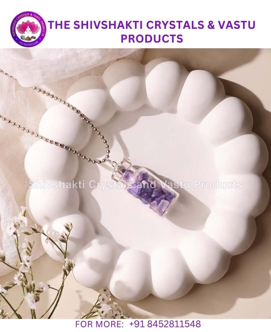 Amethyst Bottle Pendant