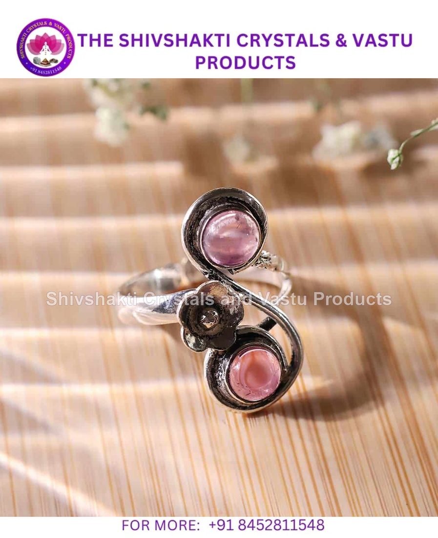 Amethyst Double Stone Small Ring