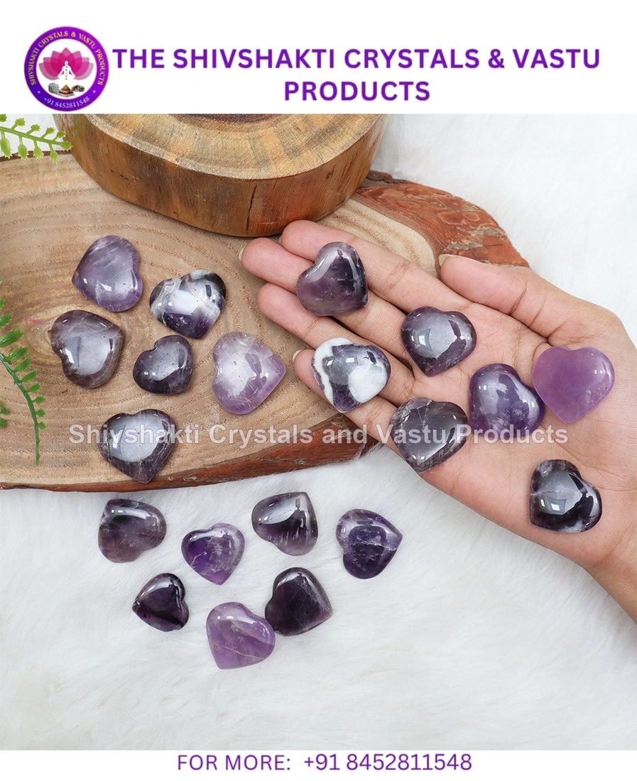 Amethyst Mini Hearts Shape