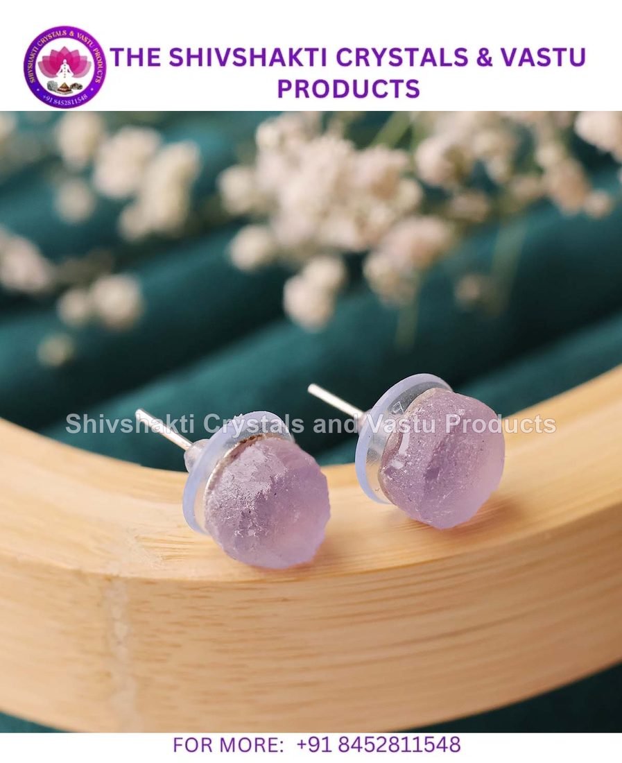 Amethyst Raw Stud Earrings