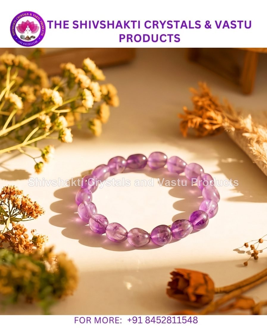 Amethyst Small Tumble Bracelet