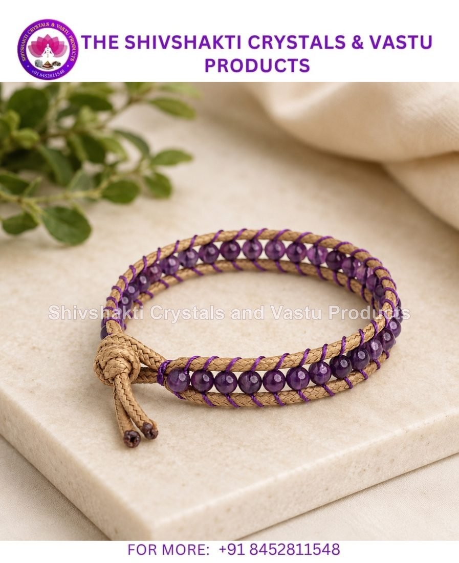 Amethyst Wrap Bracelet 4mm