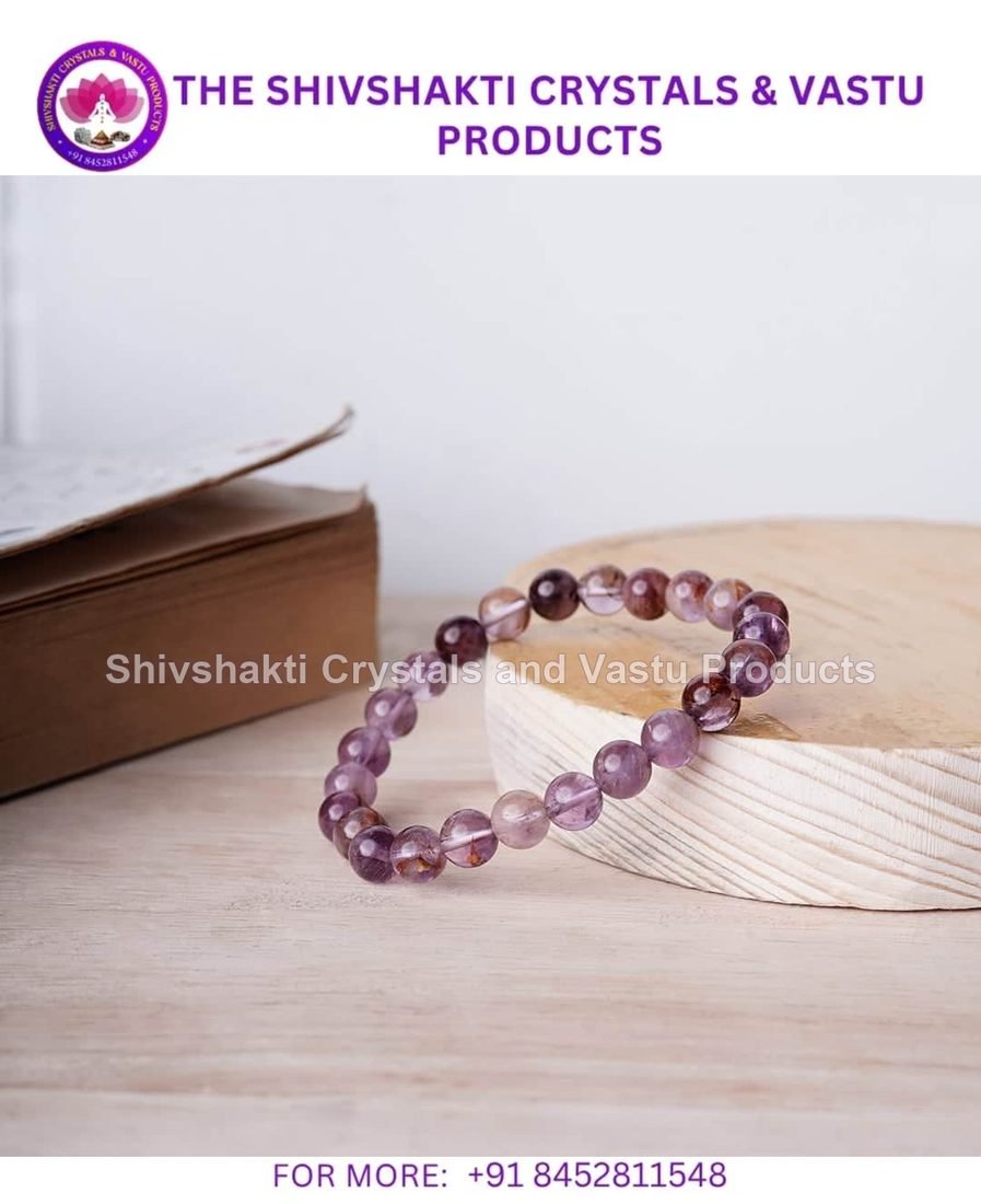 Ametrine 8mm Round Beads Bracelet