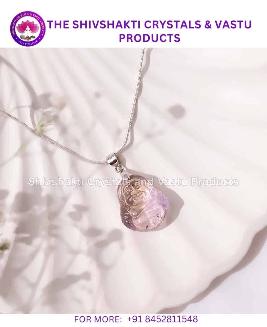 Ametrine Buddha Pendant Silver