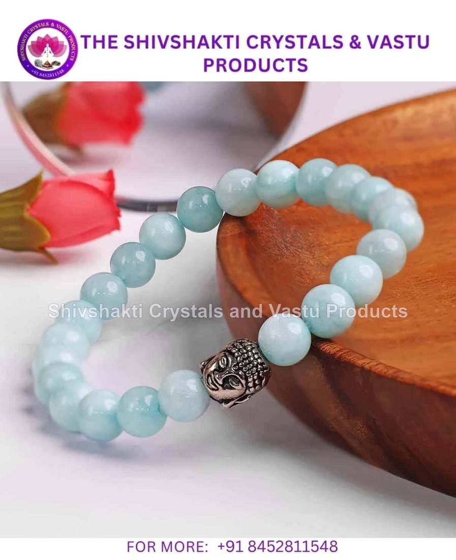 Aquamarine Buddha Bracelet