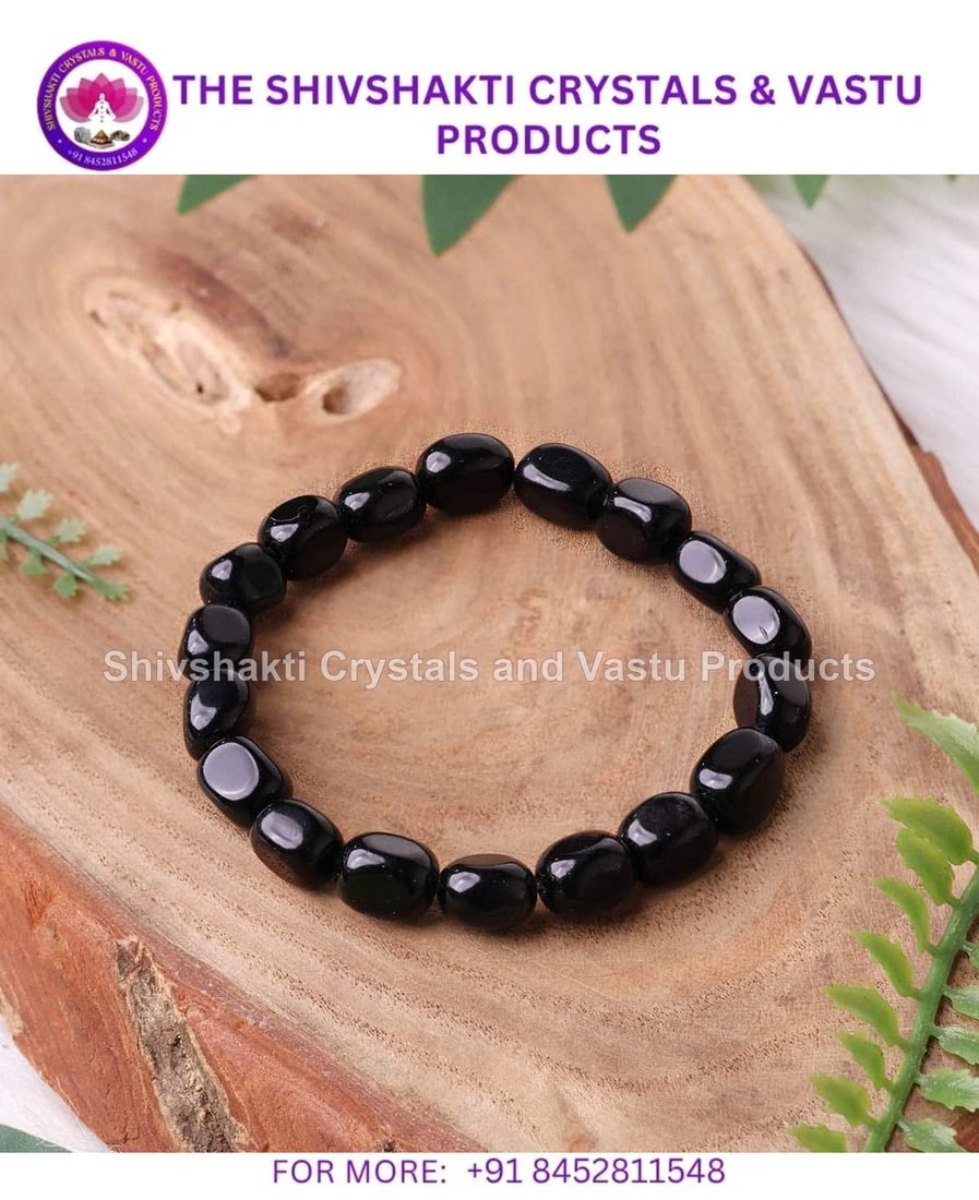 Black Obsidian Small Tumble Bracelet