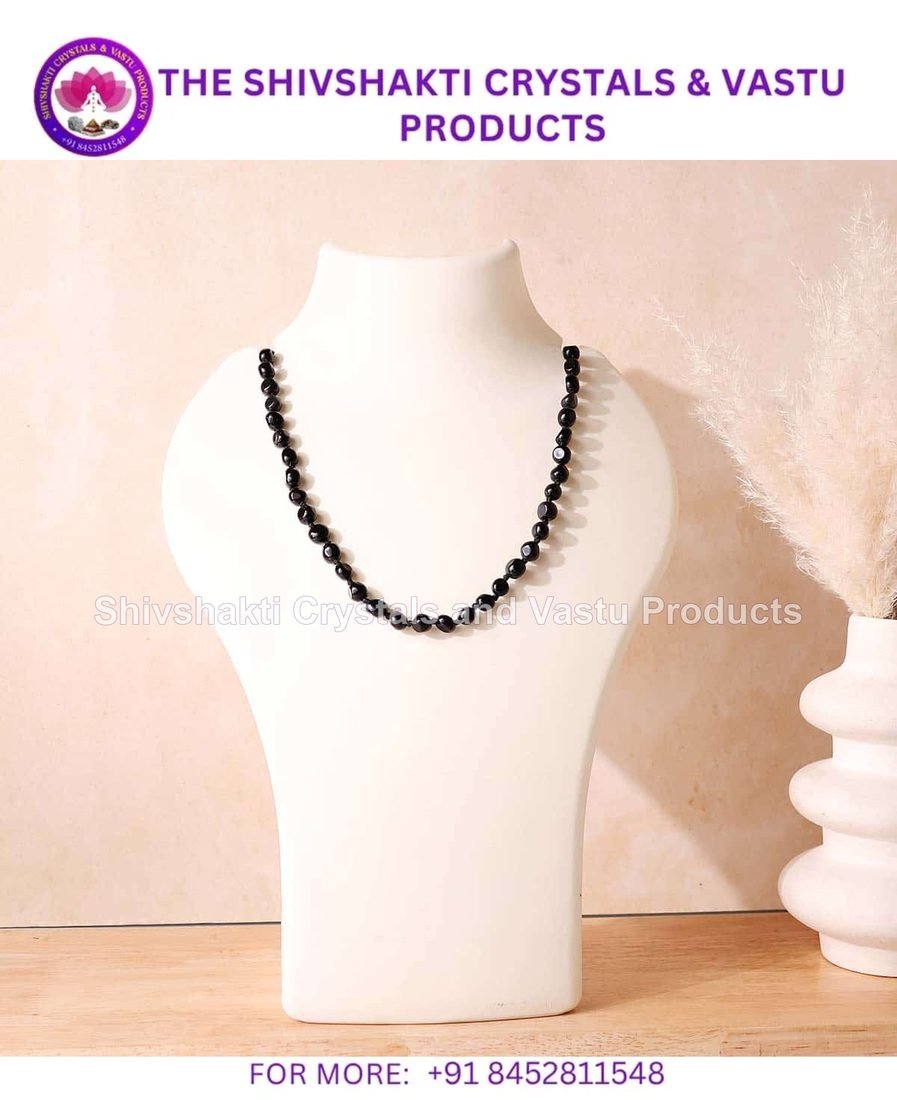 Black Obsidian Small Tumble Necklace
