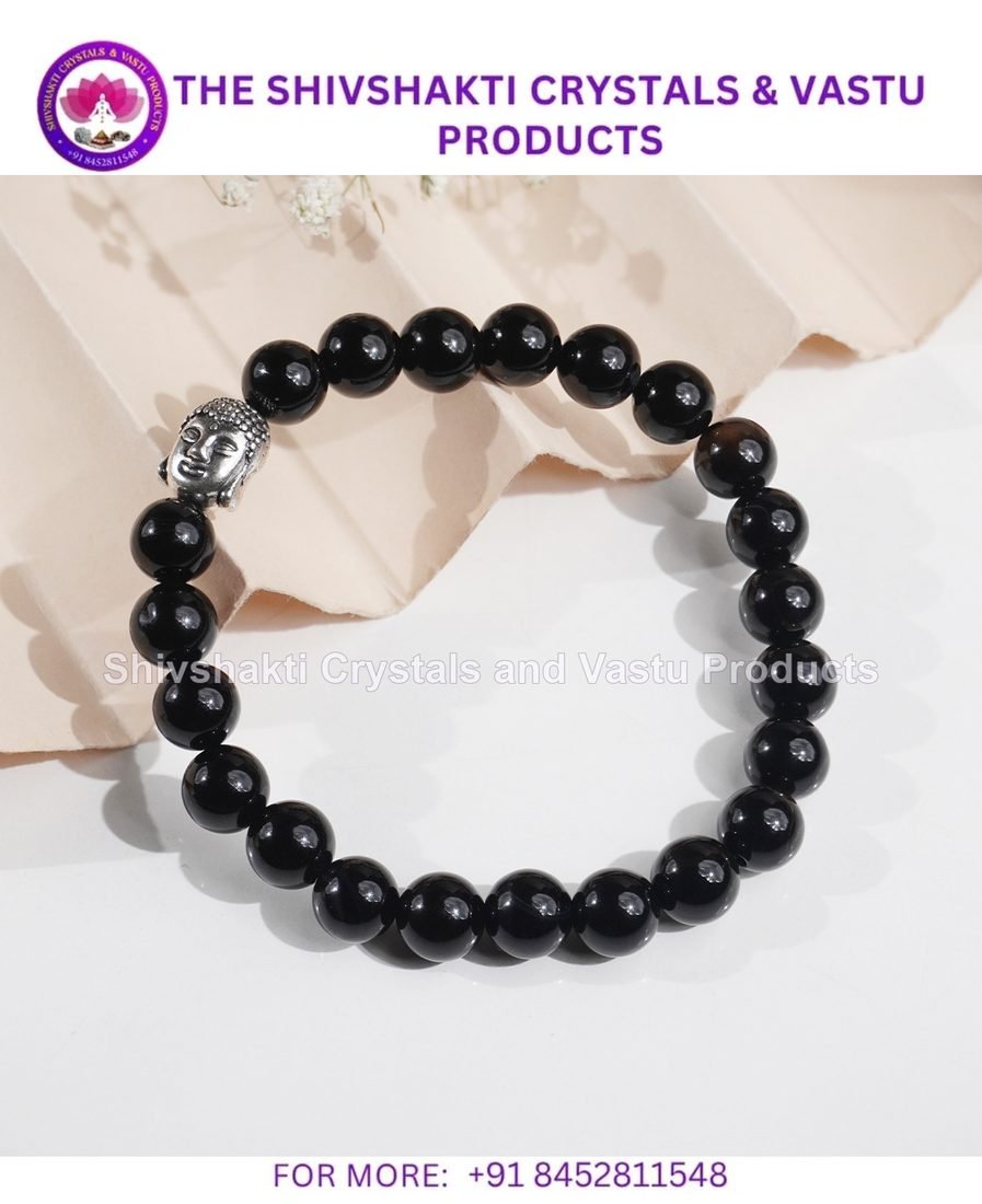 Black Onyx Buddha Bracelet 8mm