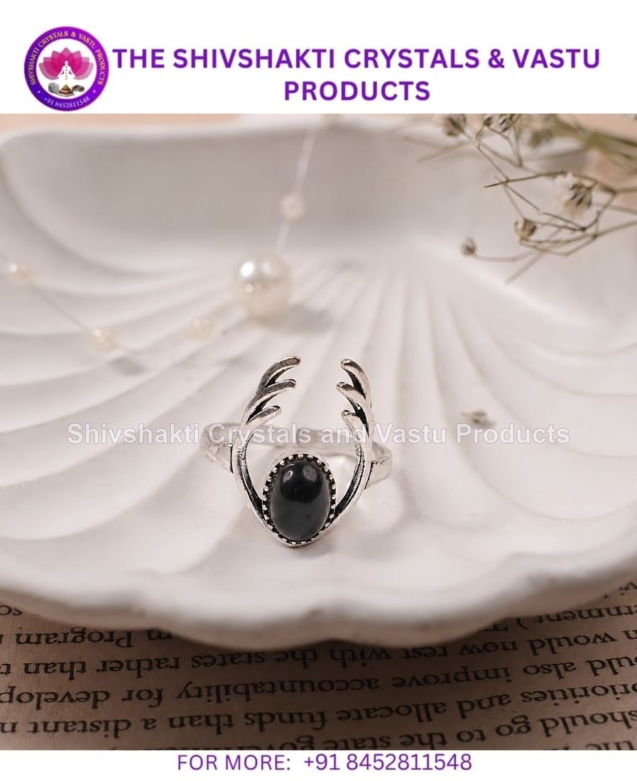 Black Onyx Dear Antlers Ring