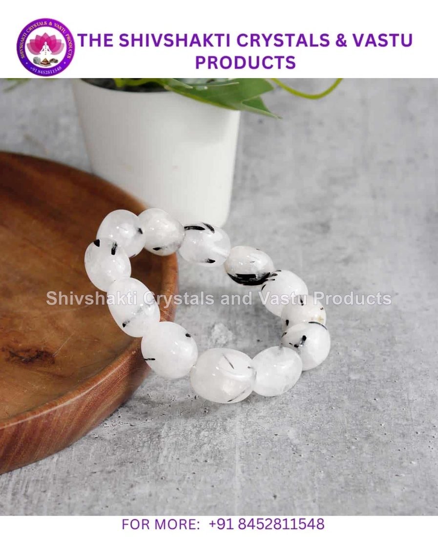 Black Routile Tumble Bracelet