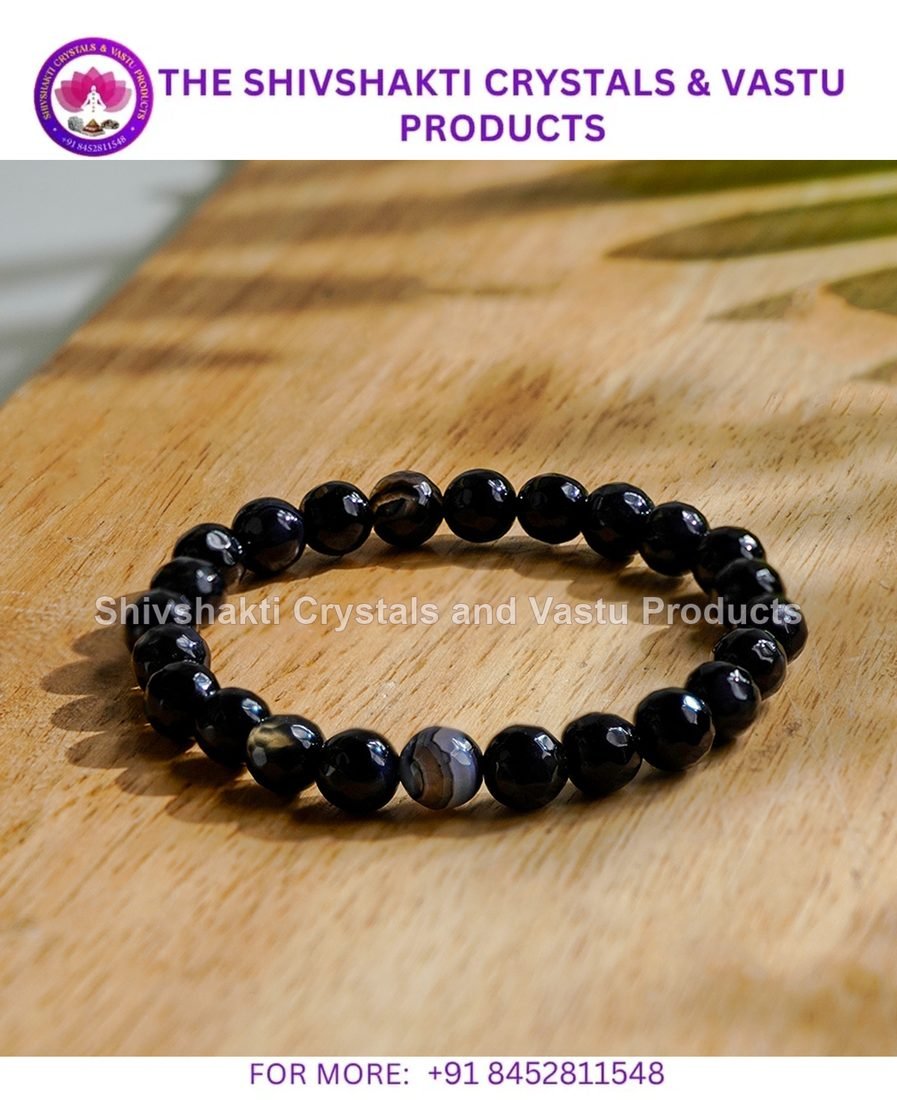 Black Sulemani Faceted Bracelet