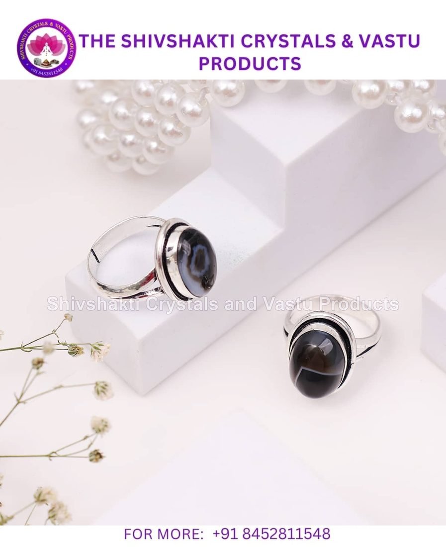 Black Sulemani Oval Design Ring