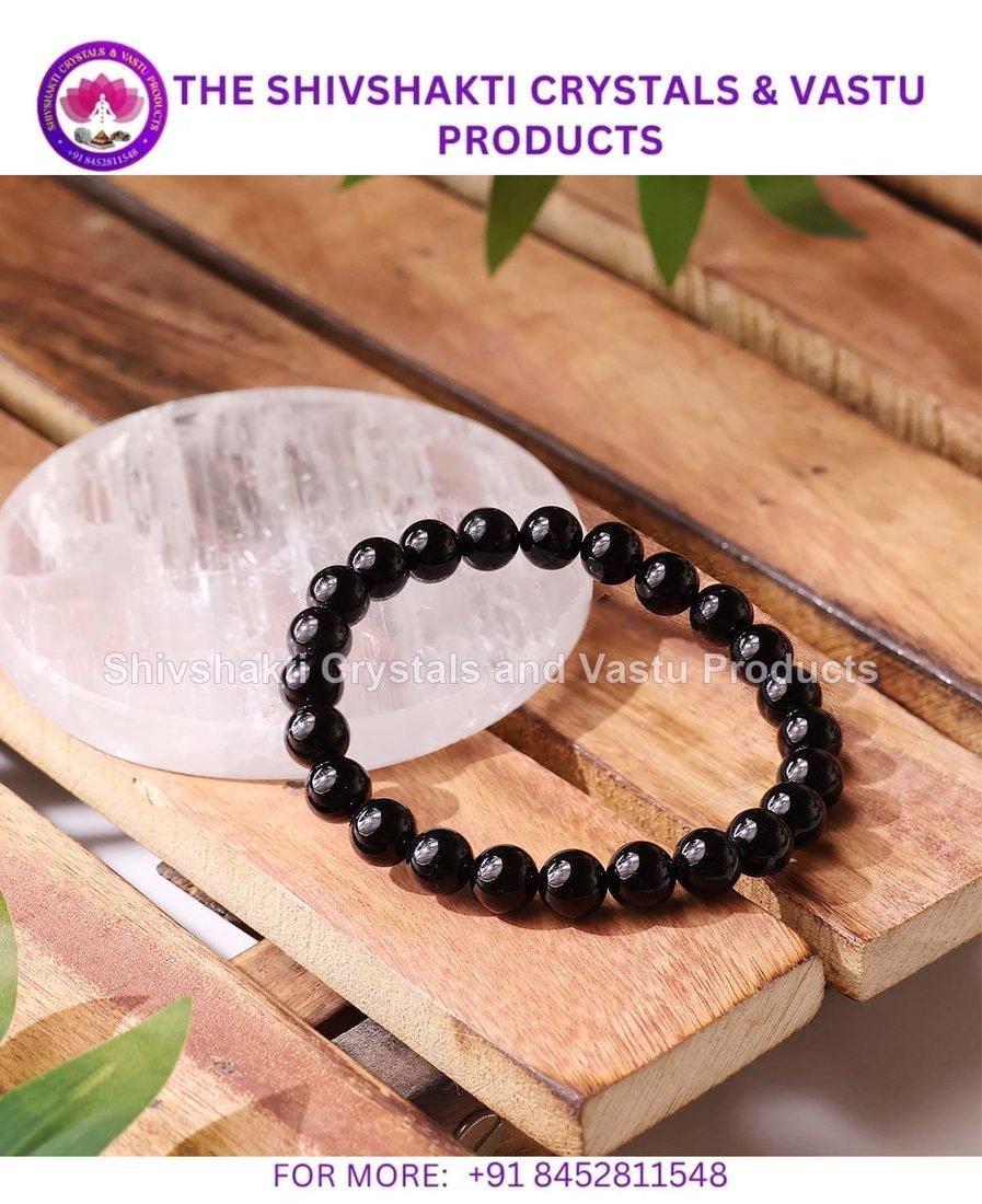 Black Tourmaline Bracelet With Energy Cleanser