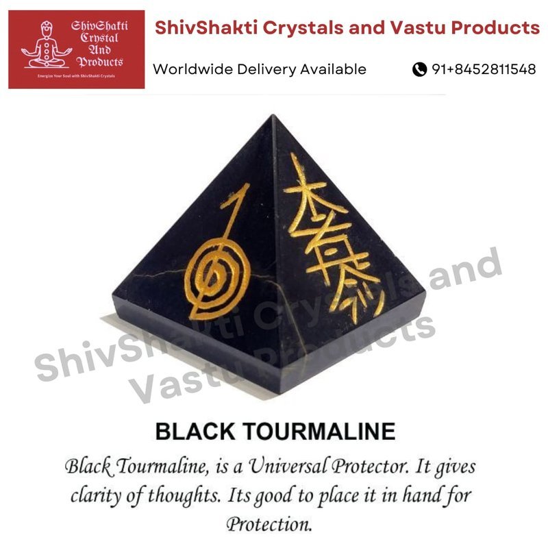 Black Tourmaline Pyramid