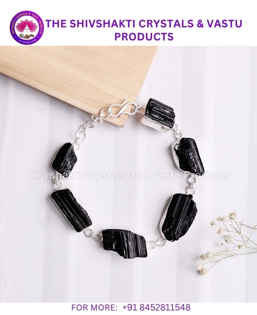 Black Tourmaline Raw Bracelet