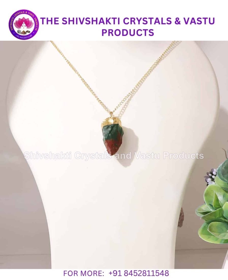 Blood Stone Raw Pendant