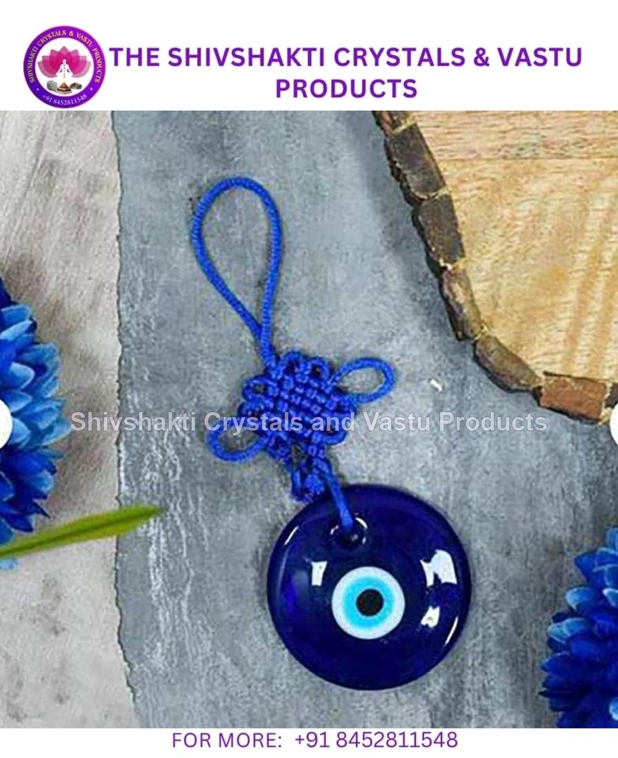 Blue and White Evil Eye Wall Hanging
