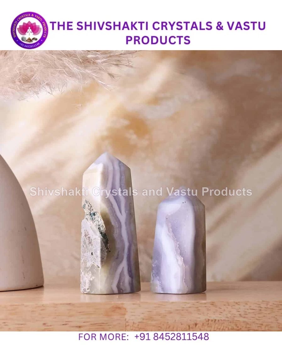 Blue Lace Agate Tower