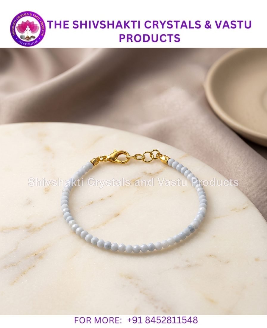 Blue Opal Faceted Bracelet 3mm