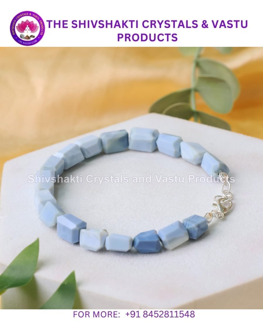Blue Opal Faceted Tumble Bracelet