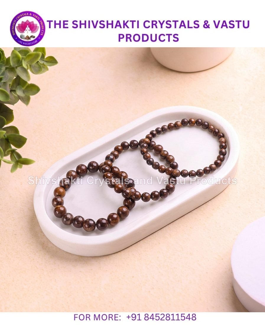 Bronzite Round Beads Bracelet