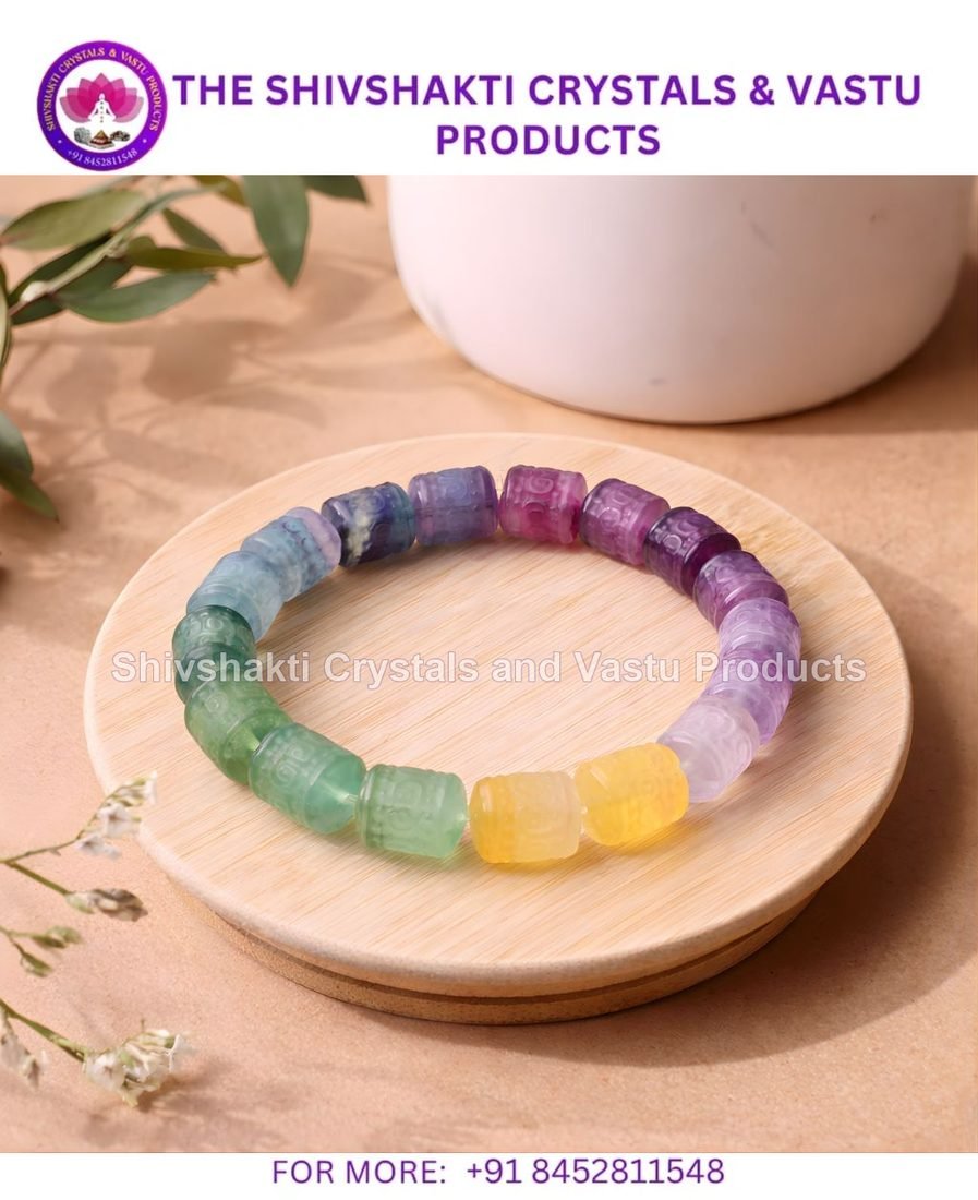 Candy Fluorite Rectangle Shape Buddhist Bracelet