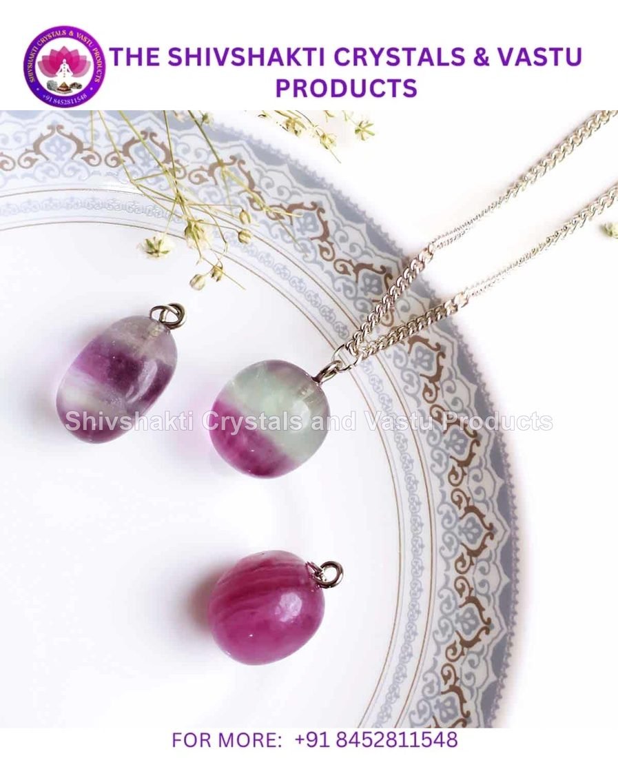 Candy Fluorite Tumble Pendant