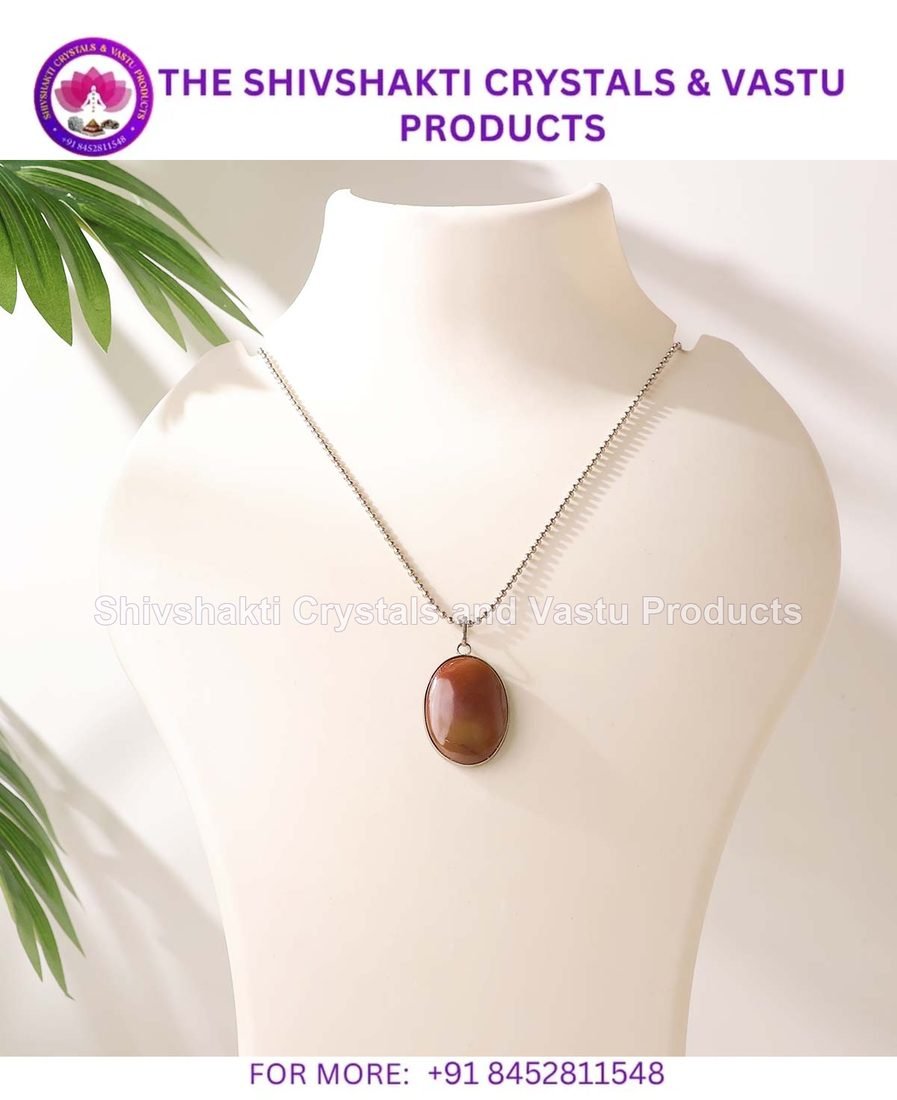 Carnelian Oval and Round Pendant