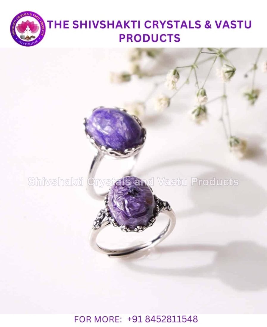 Charoite Silver Ring