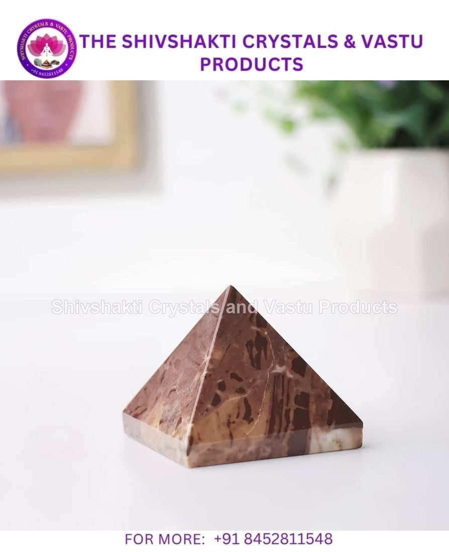 Chocolate Jasper Stone Pyramid