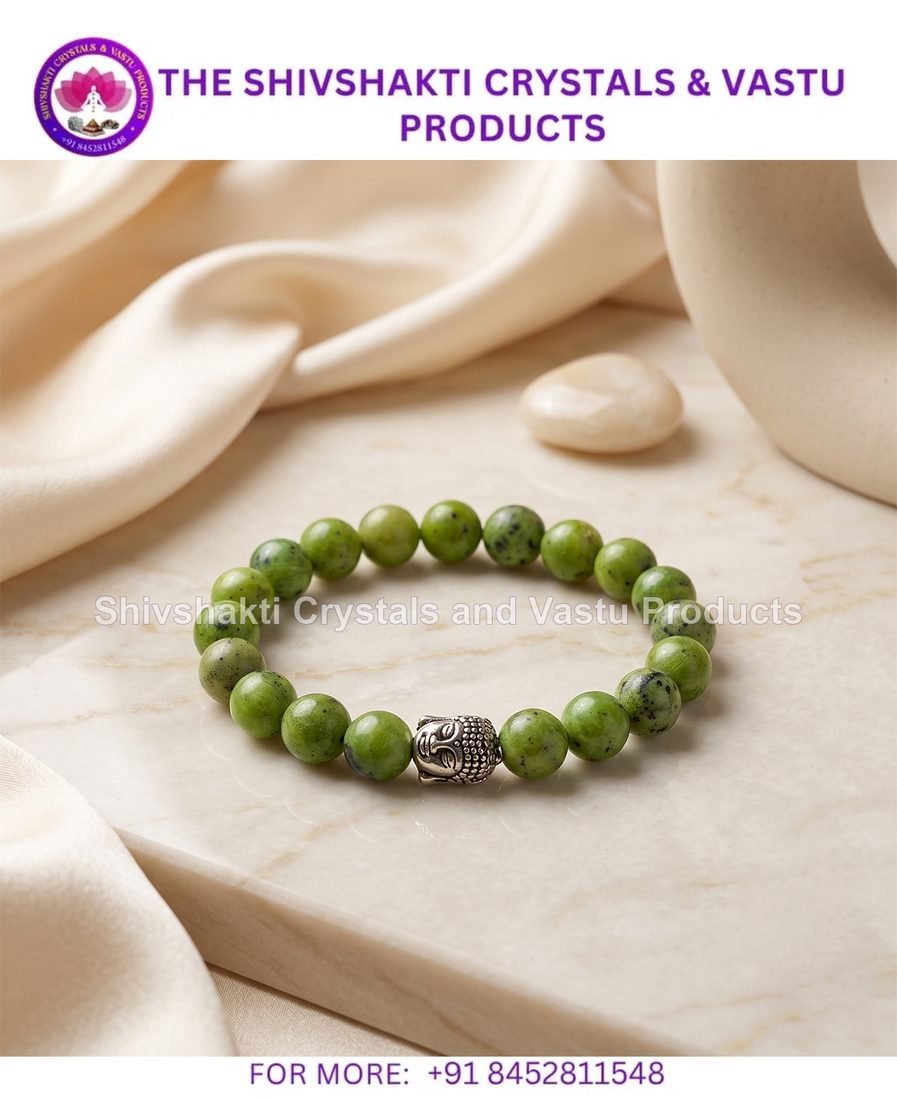 Chrysoprase Buddha Bracelet 8 mm