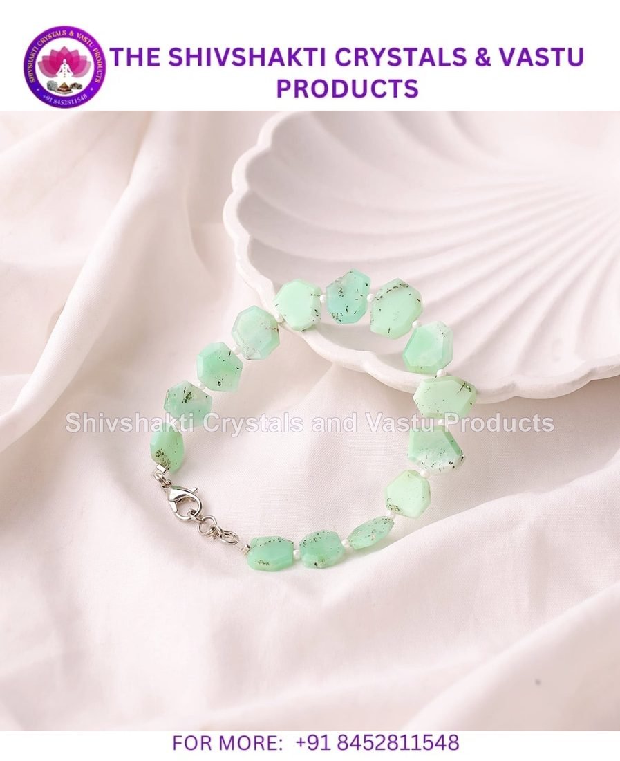 Chrysoprase Hexagon Bracelet