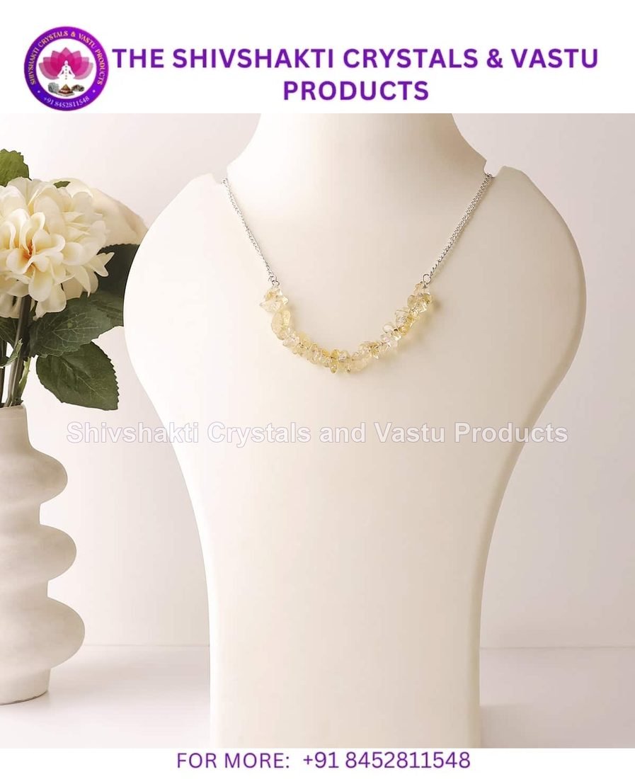 Citrine Chips Choker Necklace