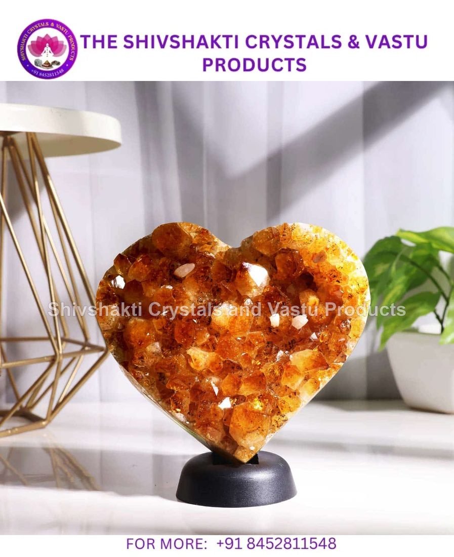 Citrine Cluster Heart Shape Big