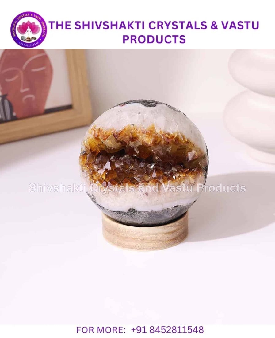 Citrine Cluster Sphere
