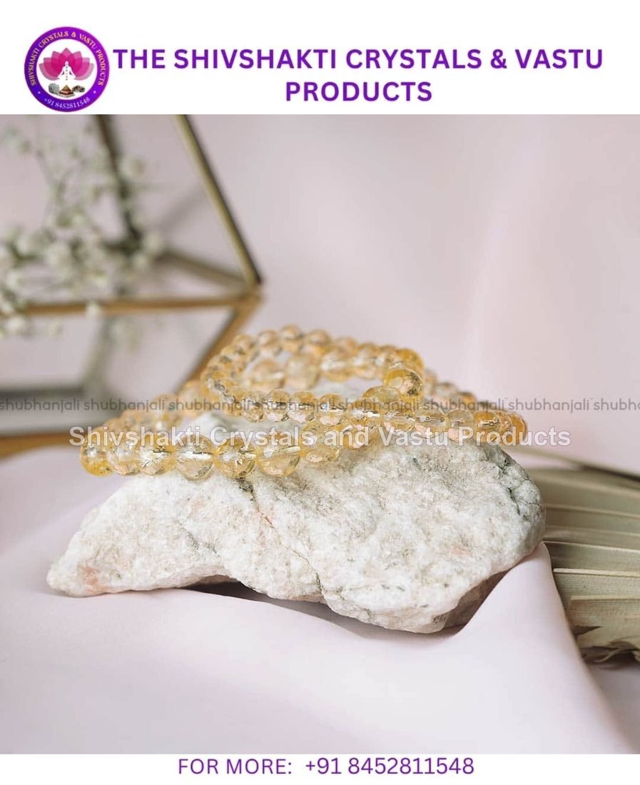 Citrine Faceted Beads Bracelet