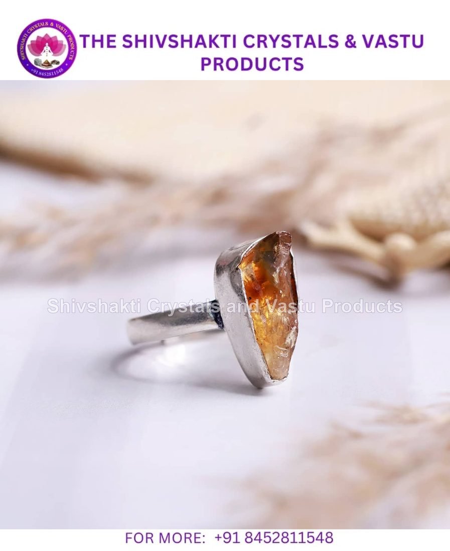 Citrine Single Stone Raw Ring