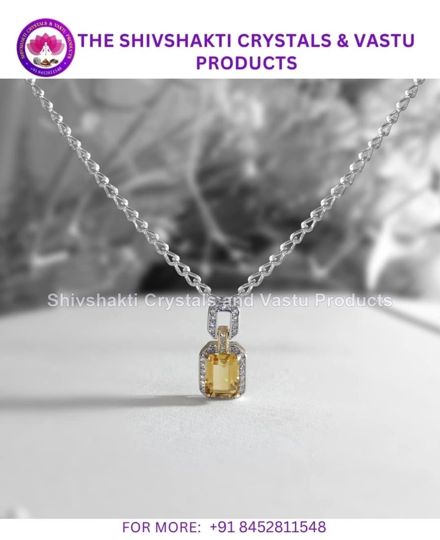 Citrine Sterling Silver Pendant
