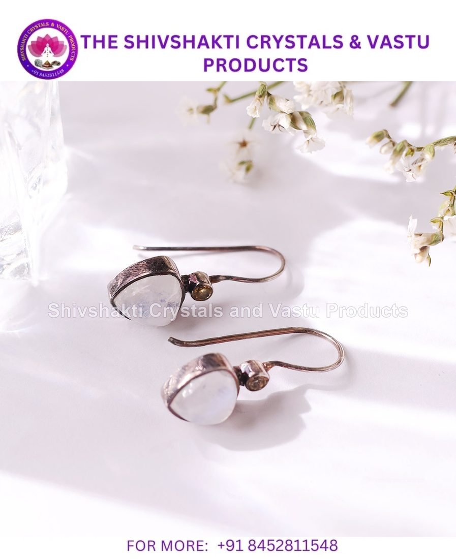 Citrine Triangle Earring