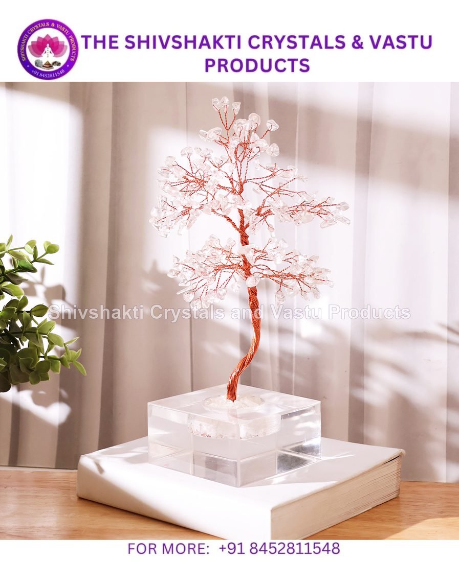 Clear Quartz Acrylic Tree