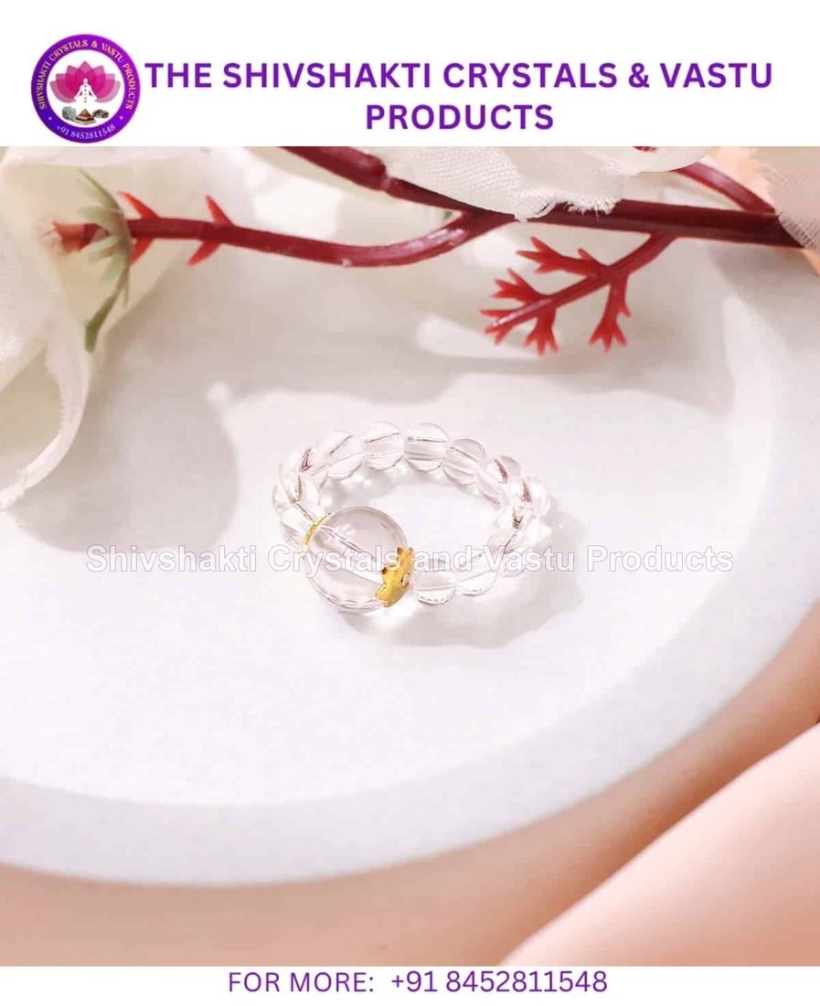 Clear Quartz Beads Ring