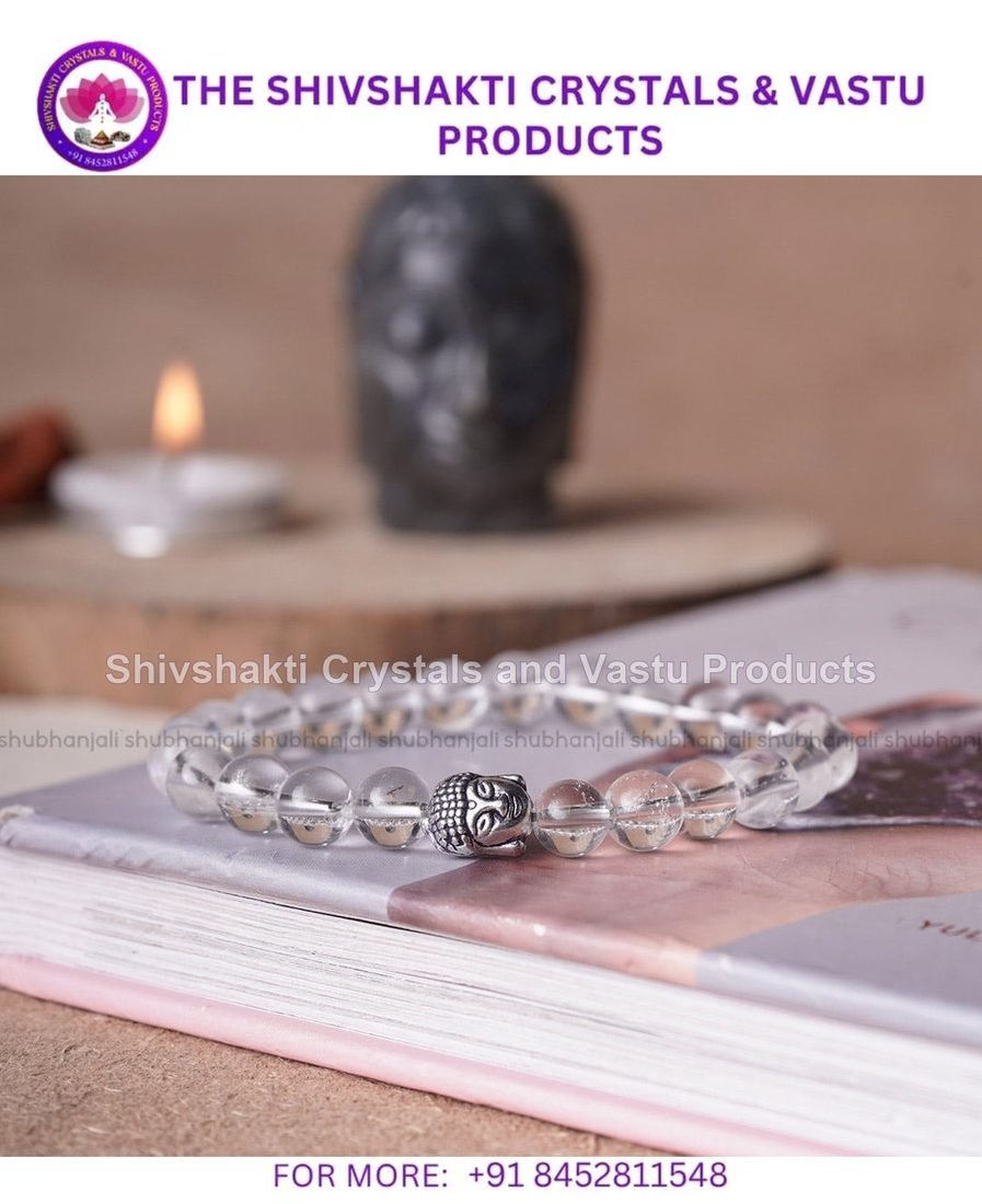 Clear Quartz Buddha Bracelet